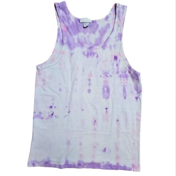 International Male Other - International Male Large Purple Tie-Dye Vintage 90s Unique Summer Tank Top Rare